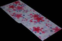 桜桜桜　リボン　ラメ入り　水色系