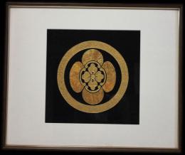 別誂家紋入額 丸にもっこう【謹製】
